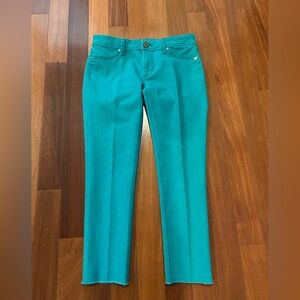 DL1961 Emma Jean Legging Surfer Teal/Green Pants 360 Stretch Size 28
